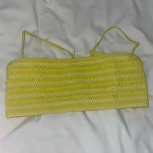 Kisuii Yellow Bikini Top